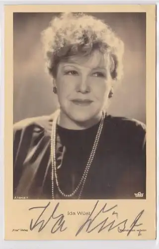 83142 Autograph Karte Deutsche Schauspielerin Ida Wüst um 1939