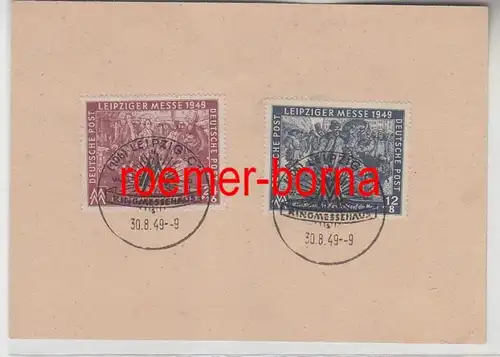 83225 Karte mit Sonderstempel Leipzig Ringmessehaus 1949