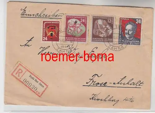 83227 Einschreiben Brief Seyda über Zahna 1951