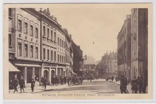 83740 Ak Mittweida Rochlitzer Strasse, Markt, Amtsgericht 1928