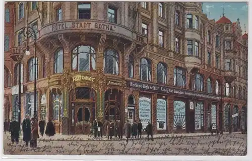 83955 Ak Chemnitz Hotel 'Automat Stadt Gotha' 1918