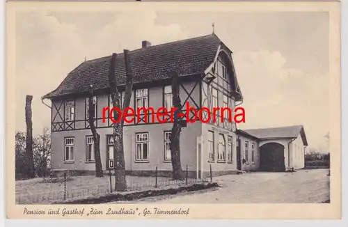 84439 Ak Gross Timmendorf Pension et Gasthof 'Zum Landhaus' vers 1930
