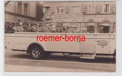 84690 Foto Ak Hamburg Autobus Rund-u. Gesellschaftsfahrten Jasper um 1930