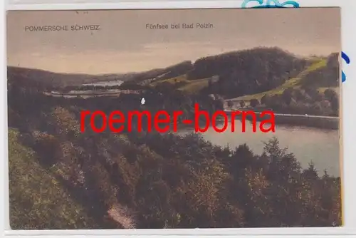 85060 Ak Pommersche Suisse Cinq lac à bad Polzin Polczyn-Zdrój 1918