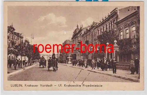 85136 Ak Lublin Cracovie banlieue Ul. Krakowskie Przedmiescie vers 1940