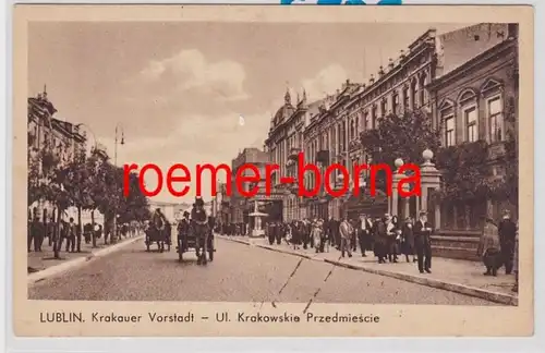 85136 Ak Lublin Krakauer Vorstadt Ul. Krakowskie Przedmiescie um 1940