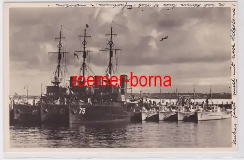 85330 Photo Ak Torpilles à port de Kiel 1937