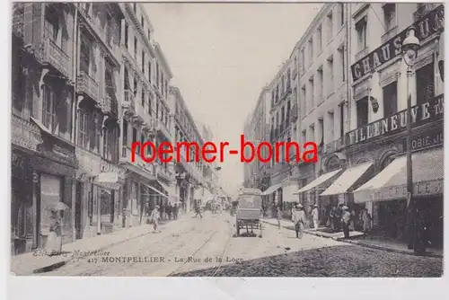 85370 Ak Montpellier La Rue de la Loge 1906