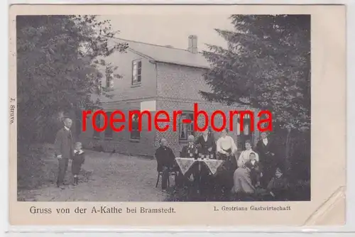85660 Ak Gruss de la Cathédrale A chez Bramstedt L. Grotrians Gastwirtschaft 1915