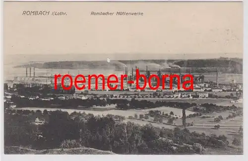 85756 Ak Rombach à Lothr. Rombacher Hüttenwerke 1916