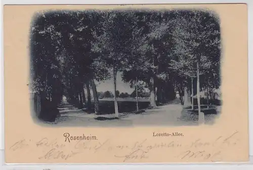 86826 Ak Rosenheim - Loretto-Allee 1900