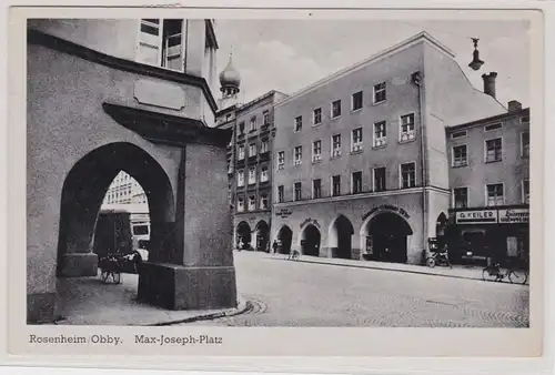 86951 AK Rosenheim Oberbayern - Max-Jospeh-Platz mit Geschäftspassage