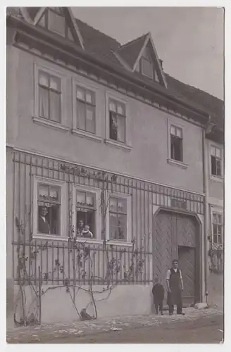 87005 Foto Ak Orlamünde Wohnhaus 1912