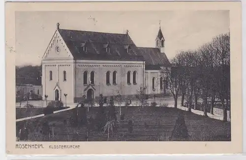 87083 AK Rosenheim - Église du monastère avec clocher 1928