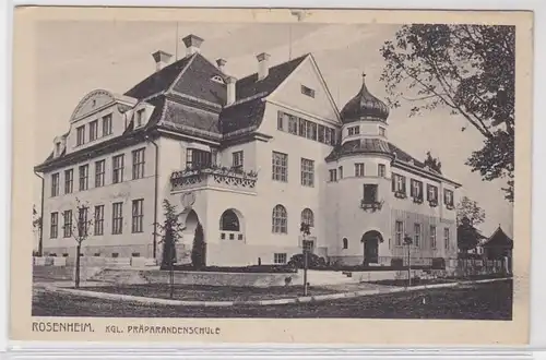 87101 Ak Rosenheim école royale de préparateurs vers 1920