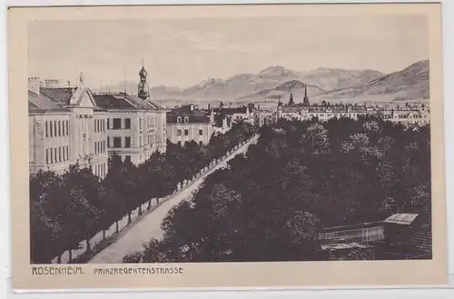 87195 Ak Rosenheim Prinzregentenstrasse um 1920