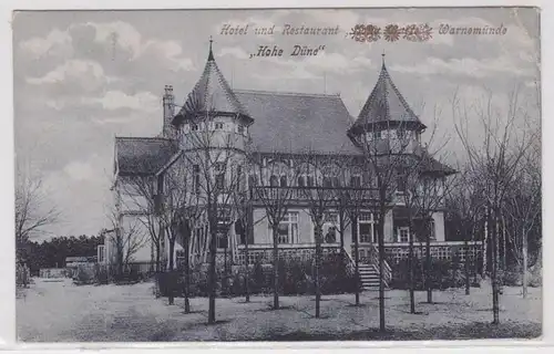 87424 AK Hôtel et Restaurant 'Haute Dune' Warnemünde 1925