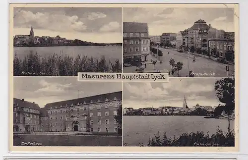 88268 Mehrbild Ak Masurens Hauptstadt Lyck Ortsansichten um 1940