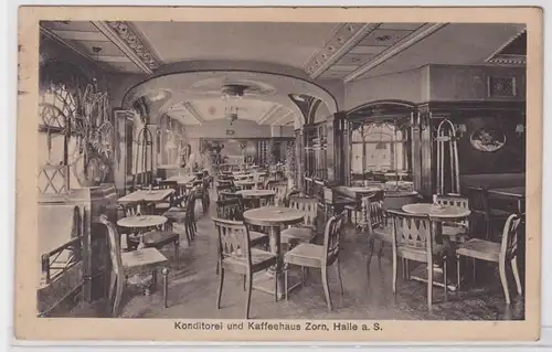 88341 Poste de terrain Ak Halle à la Salle de pâtisserie et café Zorn 1918