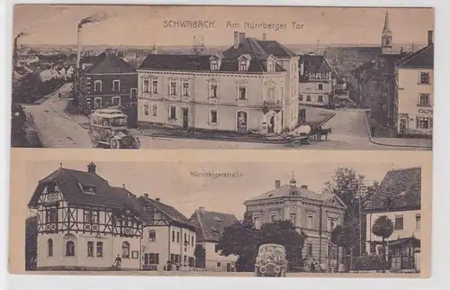 88593 AK Schwabach - Am Nunerberger Tor, Nurembergernstraße vers 1920