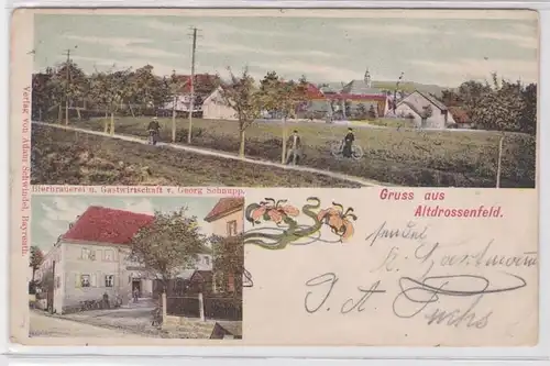 88603 AK Gruss de Altdrossenfeld - Bierbrauerei & Gastwirtschaft Schnupp 1904