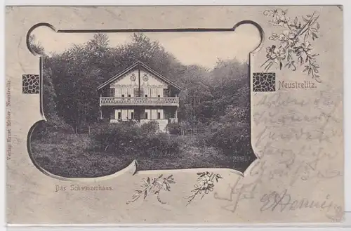 88935 Passepartout AK Neustrelitz - La Maison Suisse 1903
