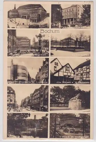 89679 Multi-image AK Bochum - Hôtel de ville, hôtel de parc, Bahnhofstraße & Tierpark 1935