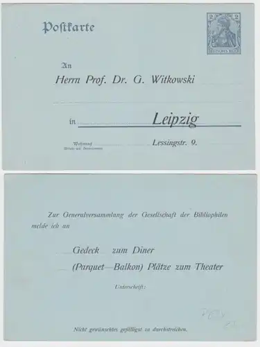 89887 DR Plein de choses Carte postale P63Y Zuschriften Prof. Dr. G.Witkowski Leipzig