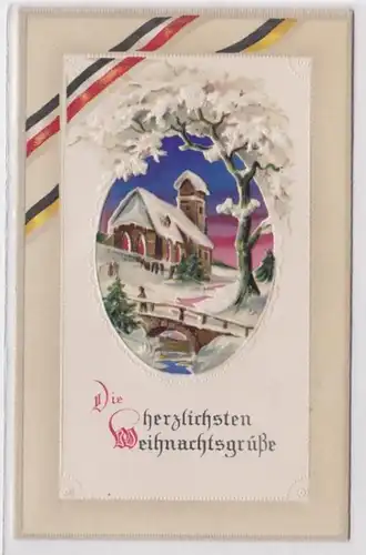 89995 geprägte Ak Die herzlichsten Weihnachtsgrüße um 1915