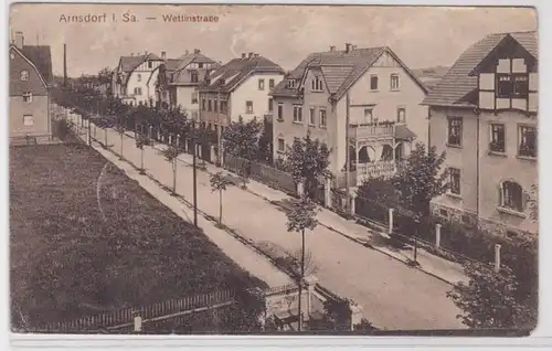 90248 Ak Arnsdorf in Sachsen Wettinstrasse 1916