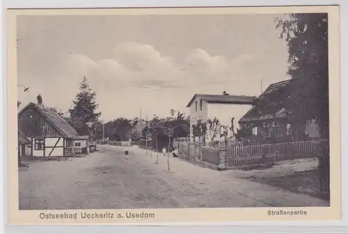 90040 Ak Balte Bad Ueckeritz sur Usedom route partie vers 1920