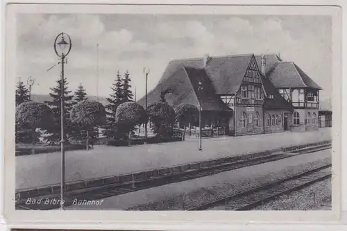 91076 Ak Bad Bibra Bahnhof 1949