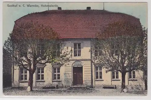 91110 Ak Hohenzieritz Gasthof c.C. Warncke 1911