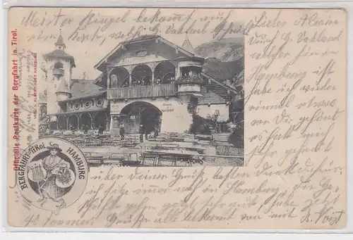 91191 Ak Hamburg Bergfahrt in Tirol 1901