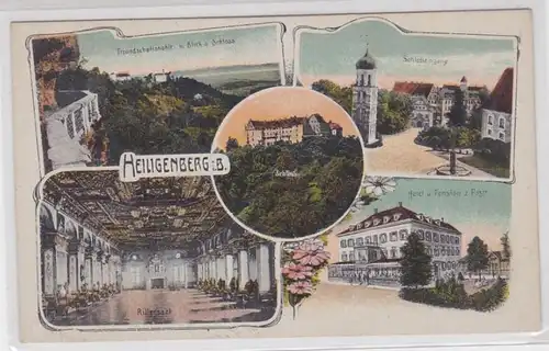 91317 AK Heiligenberg i.B. - Entrée du château, Châteaux, Hôtel & Pension à la poste