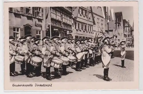 91409 AK Knabenkapelle Dinkelsbühl, Aufmarsch in der Innenstadt mit Trommeln