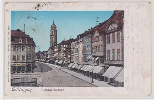 91422 Patent Ak Göttingen Weenderstrasse avec des magasins 1926