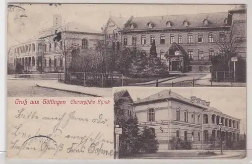 91424 AK Gruß aus Göttingen - Chirurgische Klinik, Außenansichten 1909