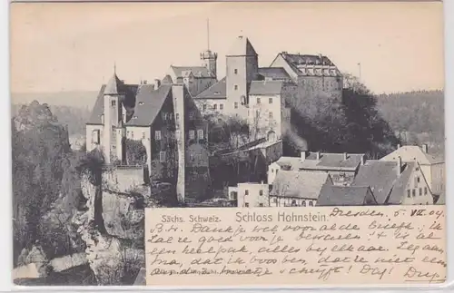 91626 AK Sächsische Schweiz - Schloss Hohnstein 1904