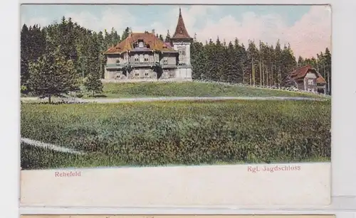 91633 Relief AK Rehefeld - Château royal de chasse devant la forêt