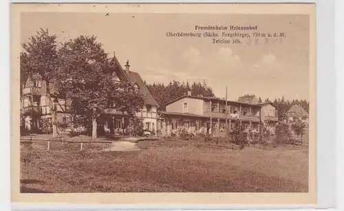 91635 AK Oberbärenburg (Sächsisches Erzgebirge) - Fremdenheim Helenenhof 1927