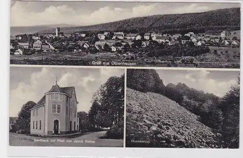 92319 AK Gruß aus Otzenhausen - Gasthaus zur Post von Jakob Reiber, Hunnenring