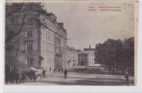 92439 Feldpost Ak Lwów Lemberg Bâtiment gouverneur vers 1916
