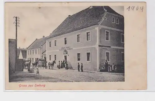 92526 Ak Gruss aus Seeburg Gasthof zur Forelle um 1904
