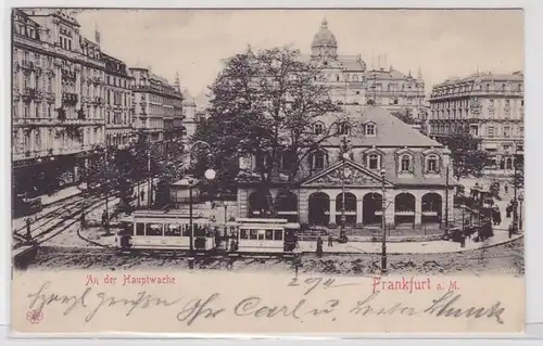 92575 AK Frankfurt am Main - Au poste principal avec tramway 1904