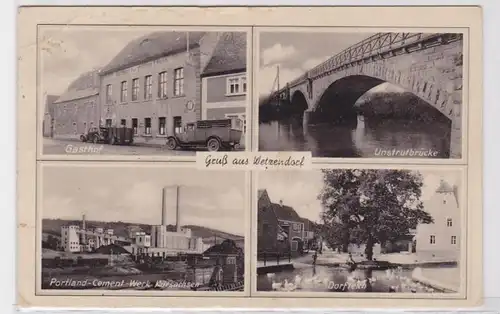 92912 Mehrbild Ak Gruß aus Wetzendorf Gasthof, Zementfabrik 1941