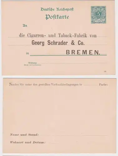 93046 DR Carte postale P20 Industrie du tabac Georg Schrader & Co. Brême