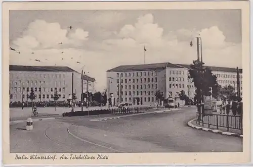 93056 Ak Berlin Wilmersdorf am Fehrbelliner Platz 1950