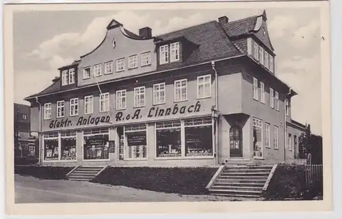 93241 AK Geschäftshaus der Firma elektr. Anlagen R. & A. Linnbach in Zwönitz