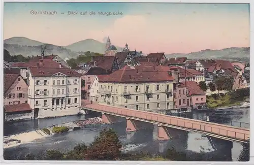 93690 AK Gernsbach - Blick auf die Murgbrücke